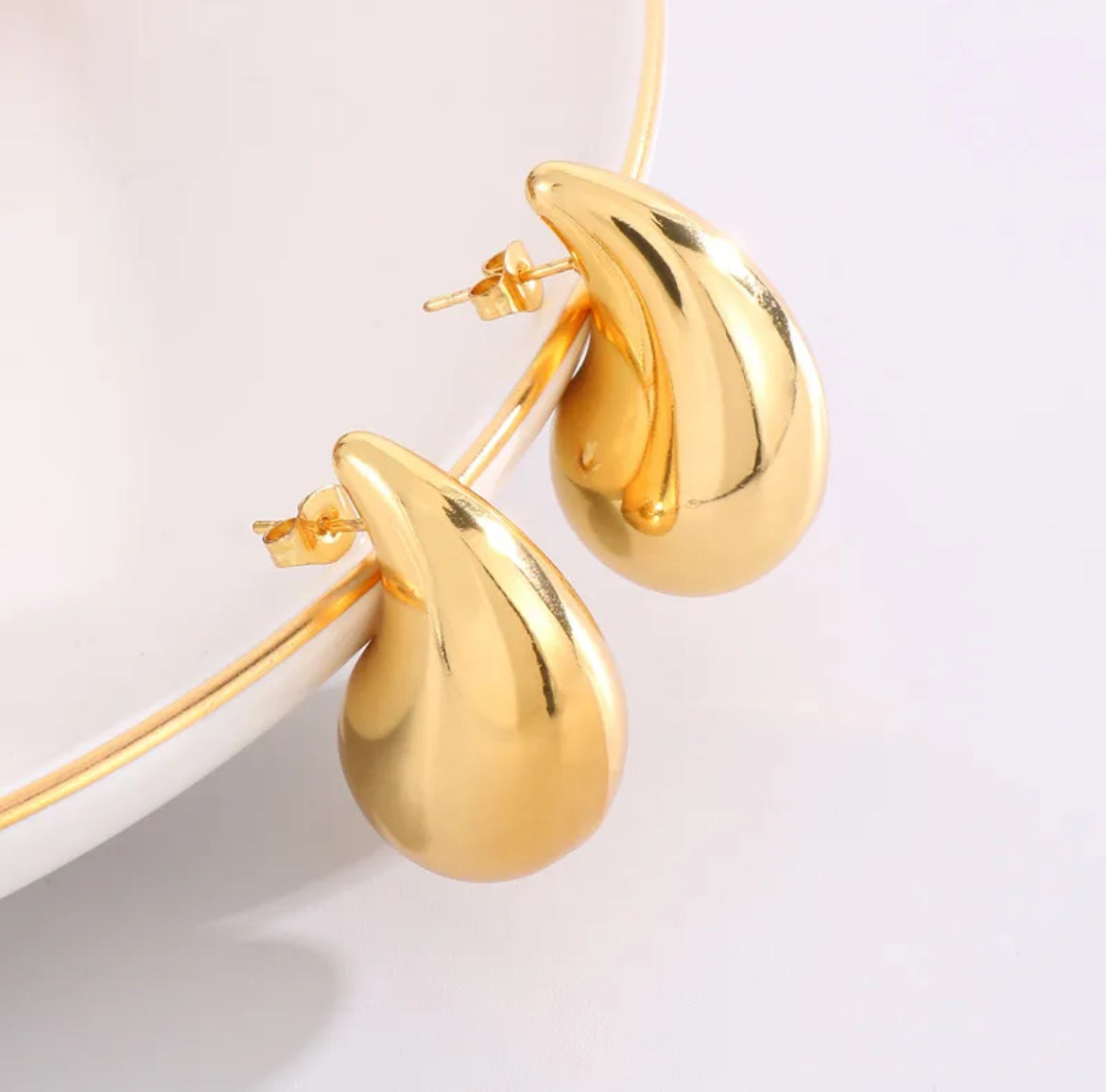 Boucles d’oreilles gouttes d’eau
