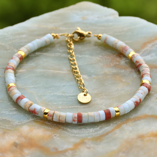 Bracelet pierres marbre